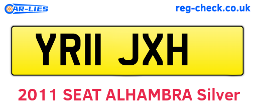 YR11JXH are the vehicle registration plates.