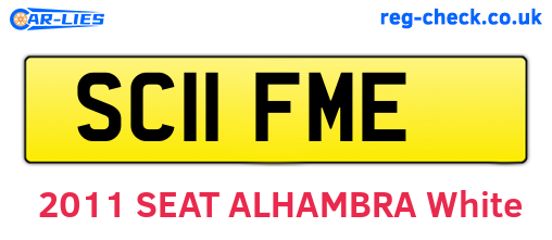 SC11FME are the vehicle registration plates.