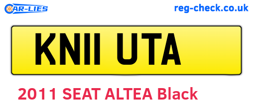 KN11UTA are the vehicle registration plates.