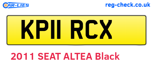 KP11RCX are the vehicle registration plates.