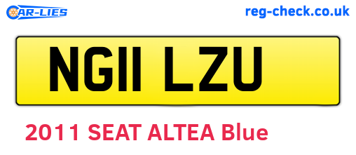 NG11LZU are the vehicle registration plates.