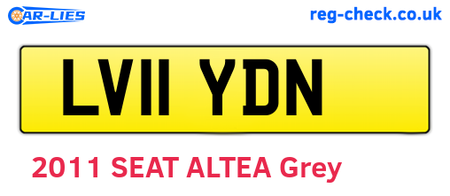 LV11YDN are the vehicle registration plates.