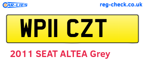 WP11CZT are the vehicle registration plates.