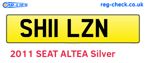 SH11LZN are the vehicle registration plates.