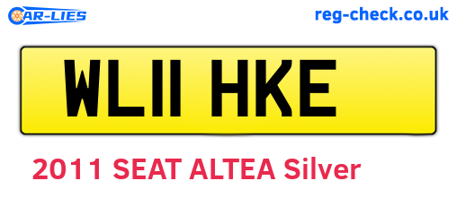 WL11HKE are the vehicle registration plates.