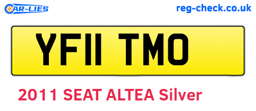 YF11TMO are the vehicle registration plates.