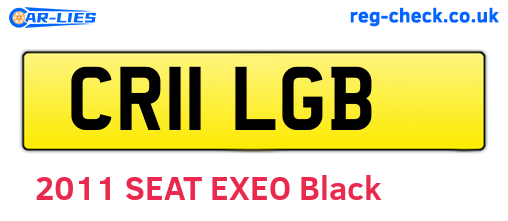CR11LGB are the vehicle registration plates.