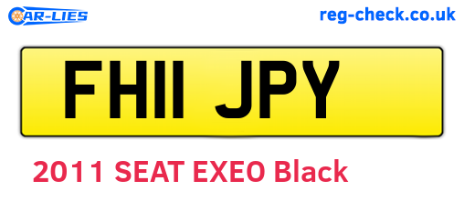 FH11JPY are the vehicle registration plates.