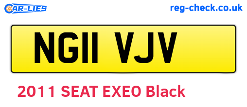 NG11VJV are the vehicle registration plates.