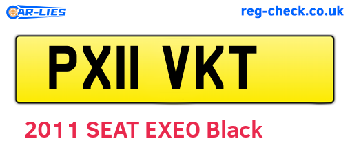 PX11VKT are the vehicle registration plates.