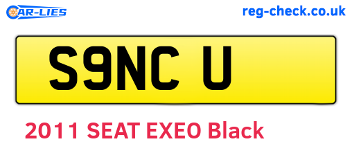 S9NCU are the vehicle registration plates.
