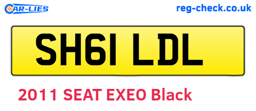 SH61LDL are the vehicle registration plates.