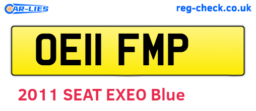 OE11FMP are the vehicle registration plates.