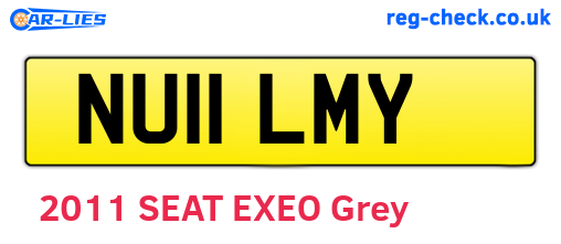 NU11LMY are the vehicle registration plates.