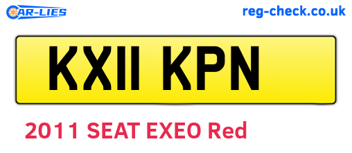 KX11KPN are the vehicle registration plates.