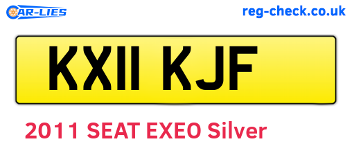 KX11KJF are the vehicle registration plates.