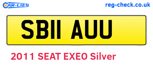 SB11AUU are the vehicle registration plates.