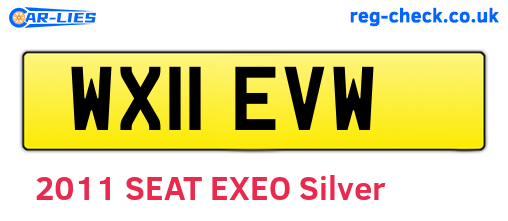 WX11EVW are the vehicle registration plates.