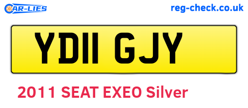 YD11GJY are the vehicle registration plates.