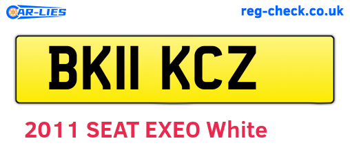 BK11KCZ are the vehicle registration plates.