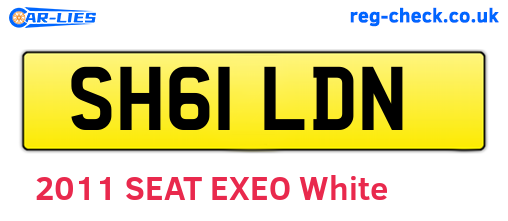 SH61LDN are the vehicle registration plates.