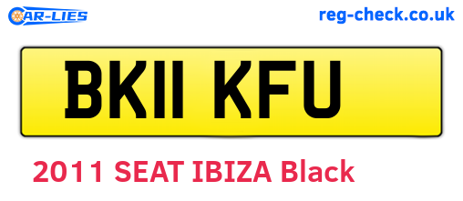 BK11KFU are the vehicle registration plates.