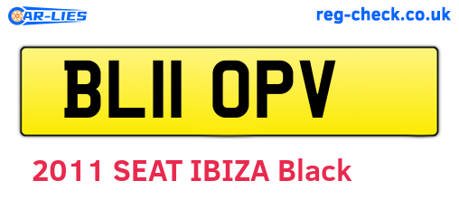 BL11OPV are the vehicle registration plates.