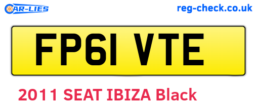FP61VTE are the vehicle registration plates.