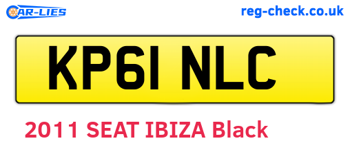 KP61NLC are the vehicle registration plates.