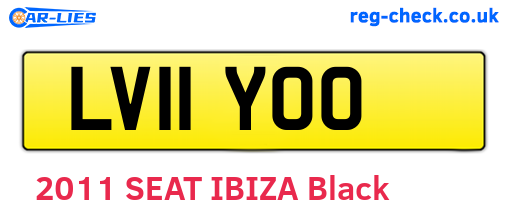 LV11YOO are the vehicle registration plates.