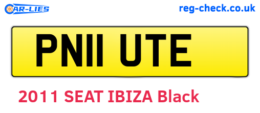PN11UTE are the vehicle registration plates.