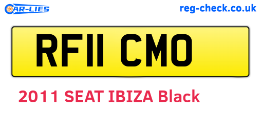 RF11CMO are the vehicle registration plates.
