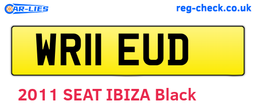 WR11EUD are the vehicle registration plates.