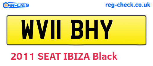 WV11BHY are the vehicle registration plates.