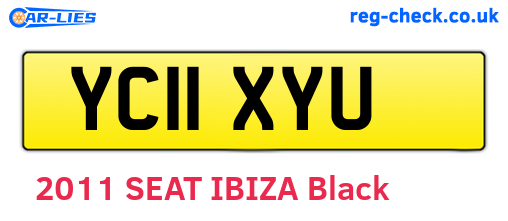 YC11XYU are the vehicle registration plates.