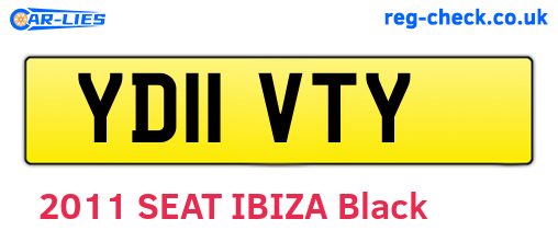YD11VTY are the vehicle registration plates.