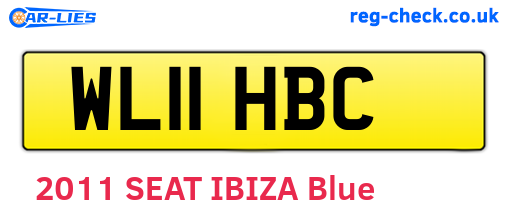 WL11HBC are the vehicle registration plates.