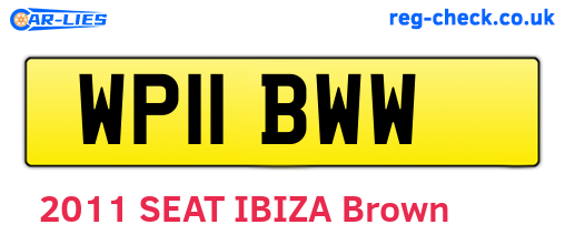 WP11BWW are the vehicle registration plates.