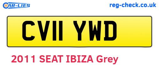 CV11YWD are the vehicle registration plates.