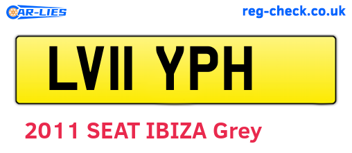LV11YPH are the vehicle registration plates.