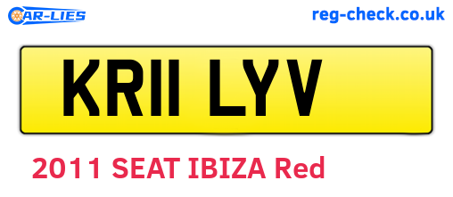 KR11LYV are the vehicle registration plates.