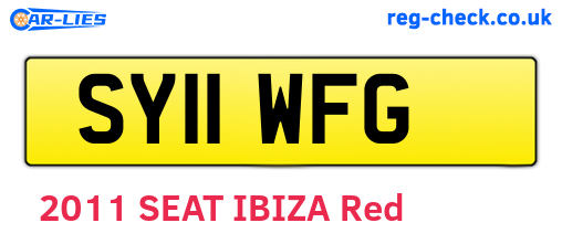 SY11WFG are the vehicle registration plates.
