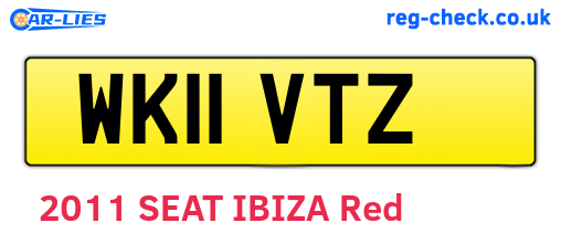 WK11VTZ are the vehicle registration plates.