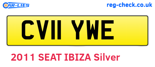 CV11YWE are the vehicle registration plates.