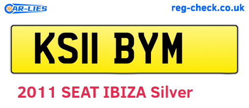 KS11BYM are the vehicle registration plates.