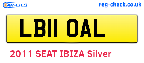 LB11OAL are the vehicle registration plates.
