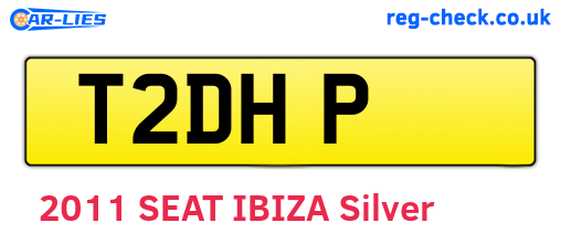 T2DHP are the vehicle registration plates.