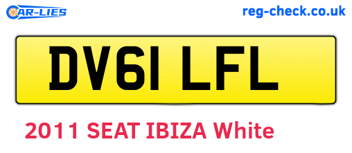 DV61LFL are the vehicle registration plates.
