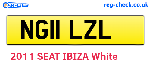 NG11LZL are the vehicle registration plates.