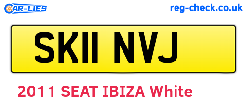 SK11NVJ are the vehicle registration plates.